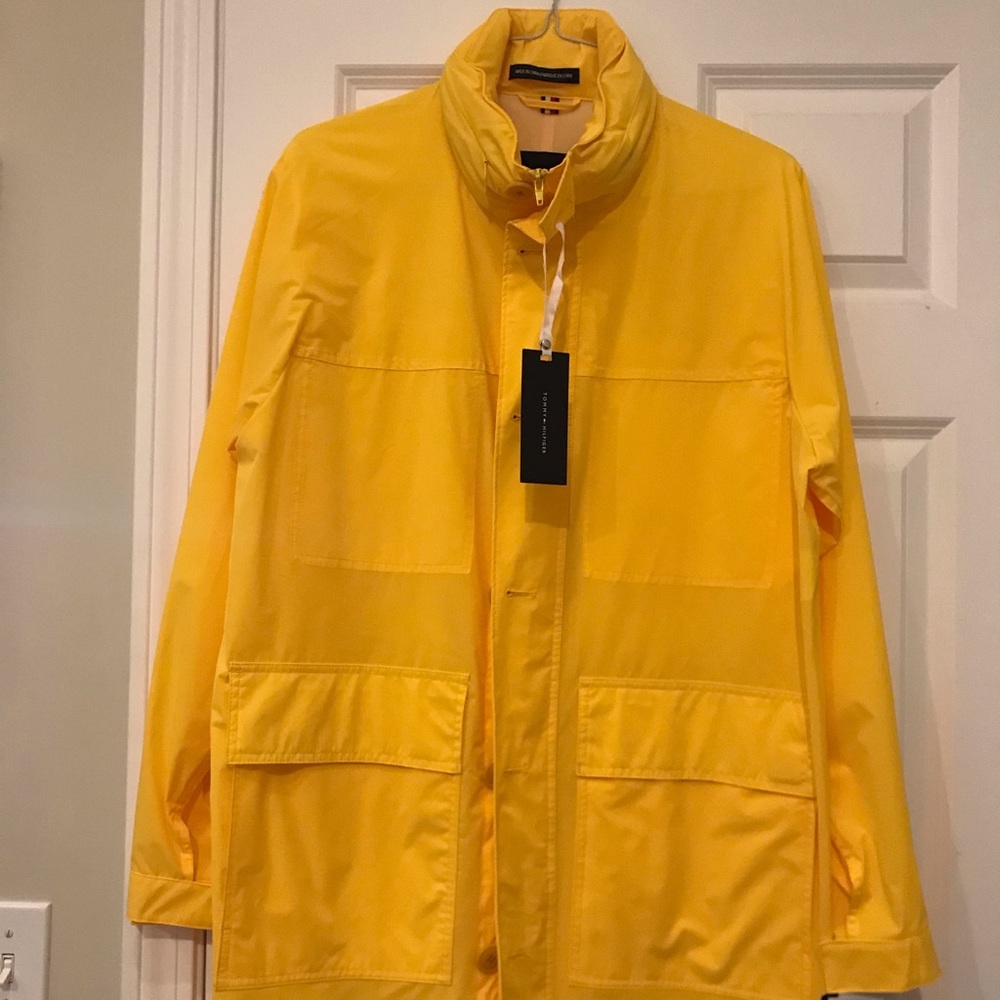 NWT Tommy Hilfiger 3/4 length men’s rain jacket